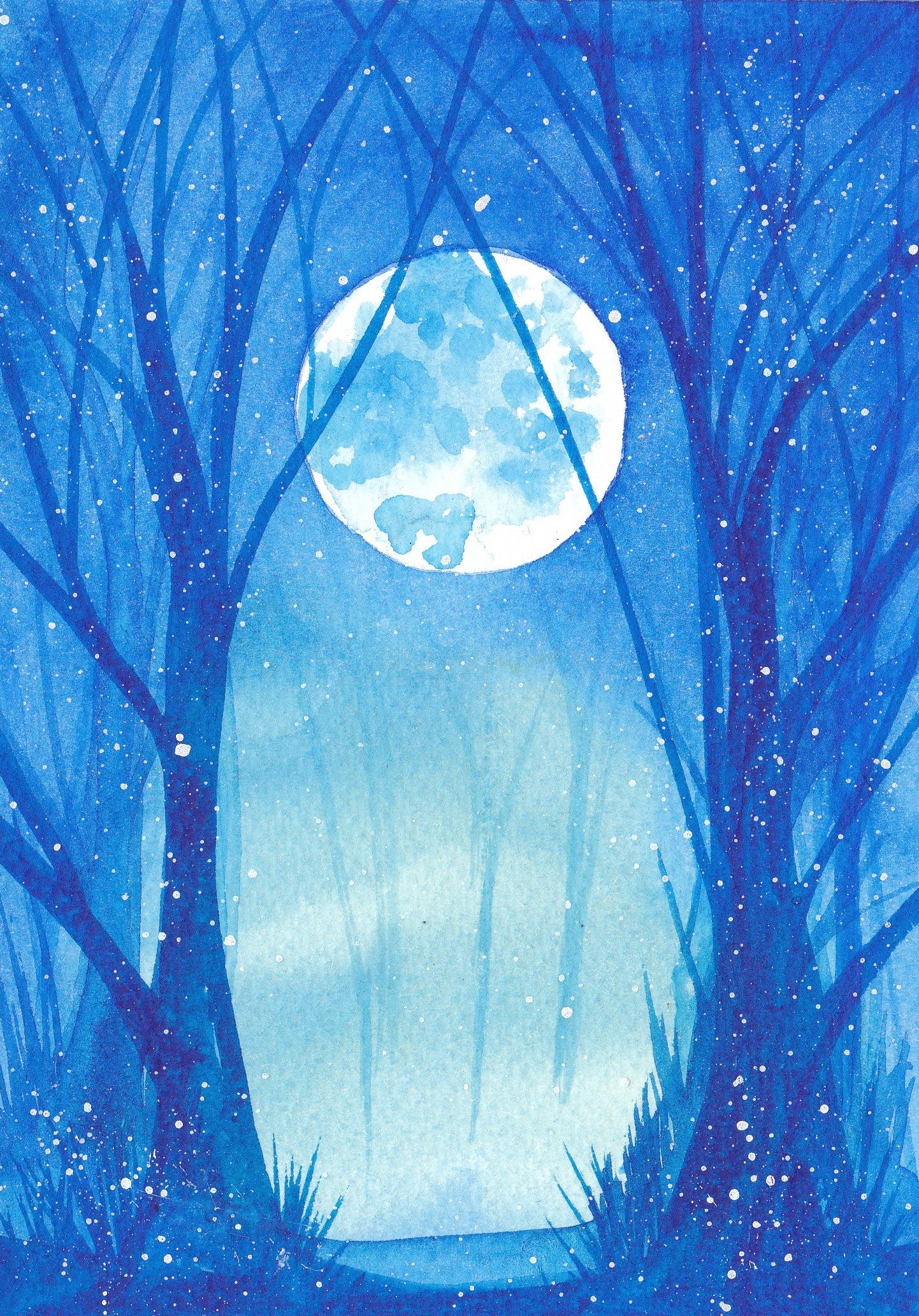 Winter Moon Print