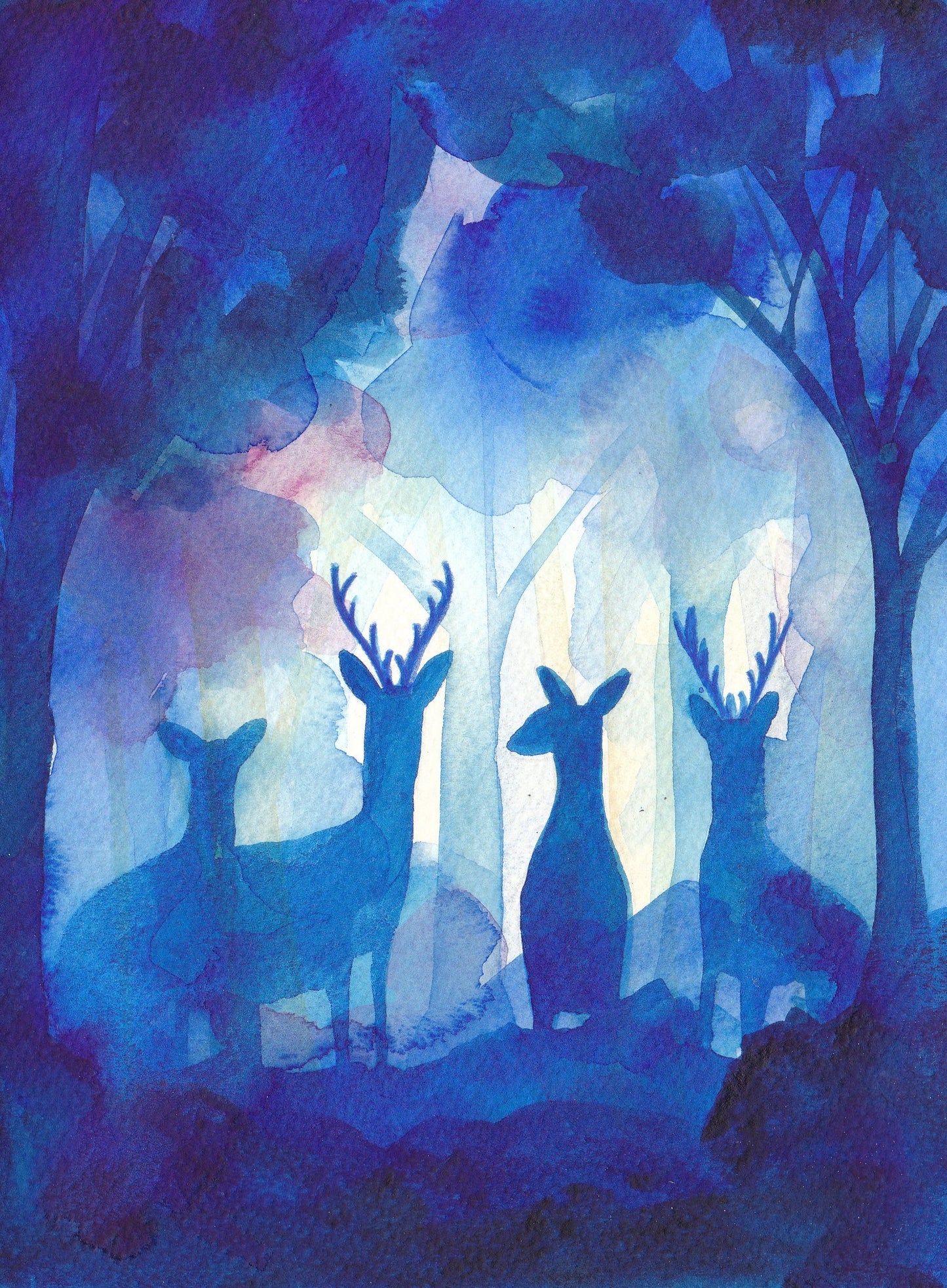 The Meeting Place - Framed Original watercolour painting