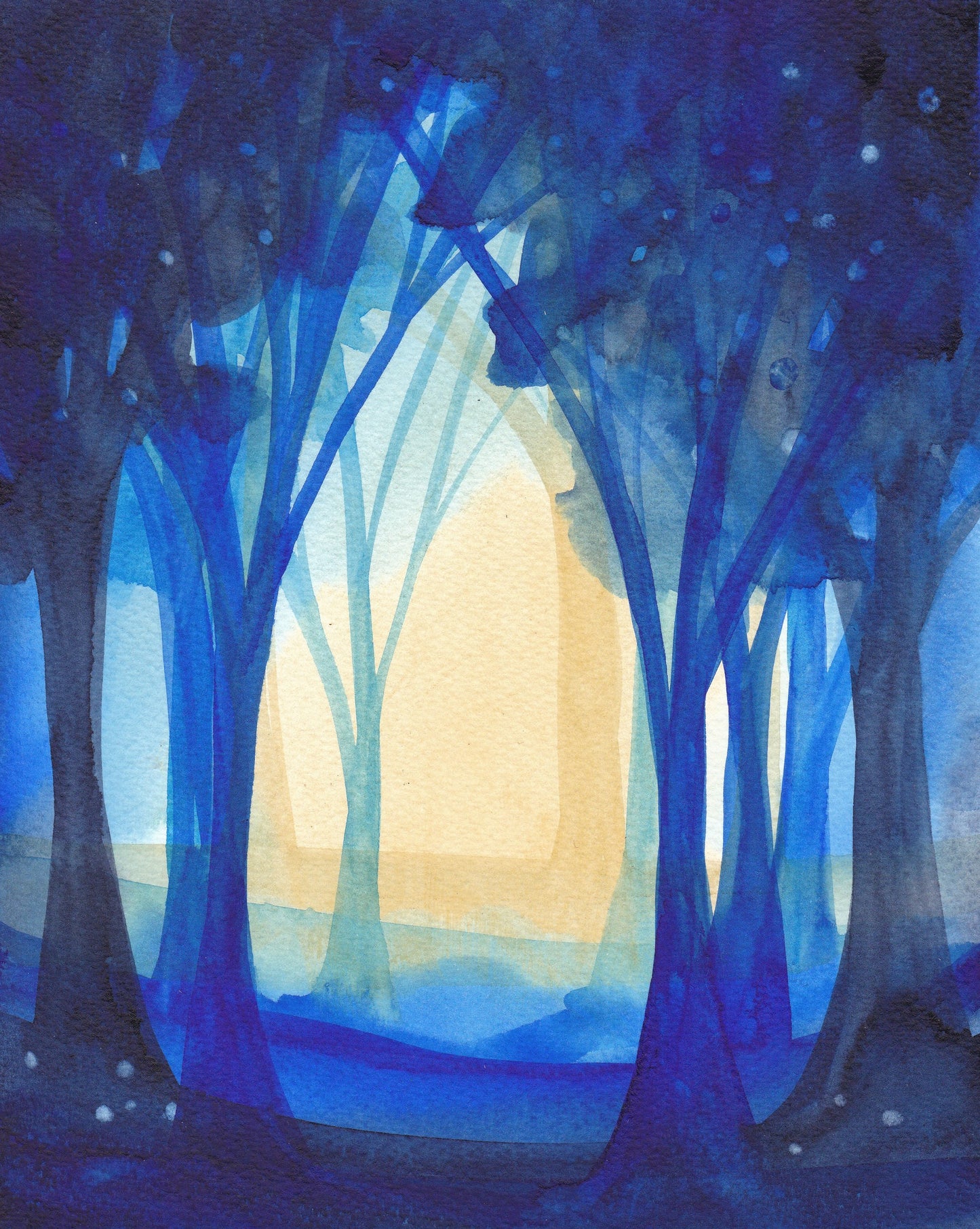 Samhain Woodland Print