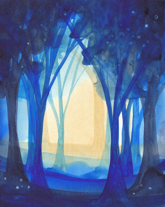 Samhain Woodland Print