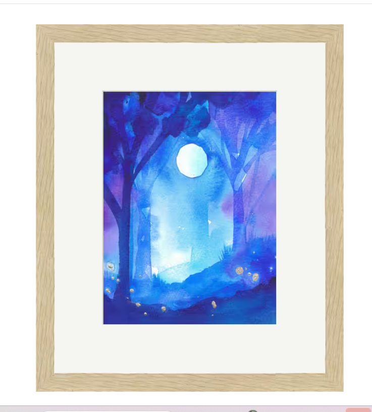 A Moment of Magic - Framed Original watercolour painting
